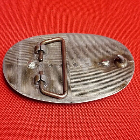 Belt Buckle Sailing Ship Boat Clipper Schooner Galleon Centerpiece Oval - Picture 4 of 9